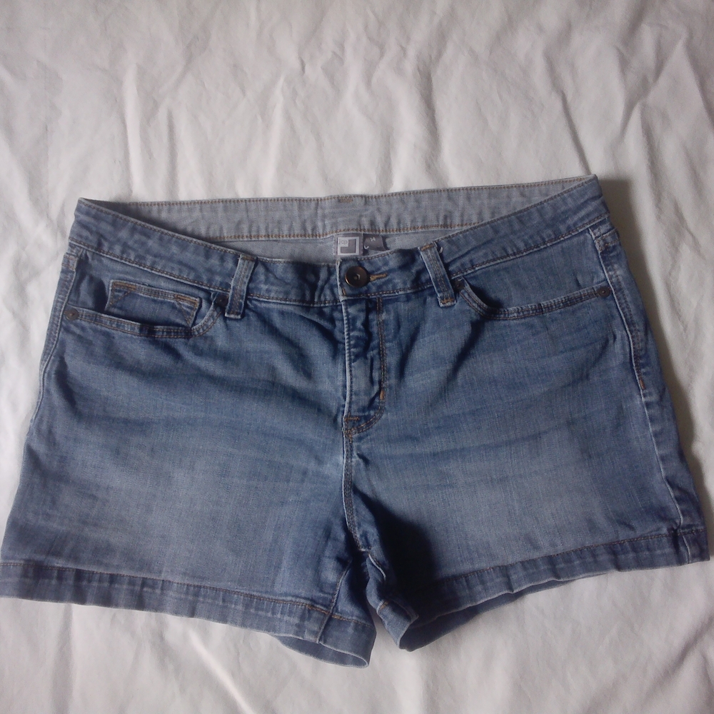 JCPenney Blue Jean Shorts with Distressed Details